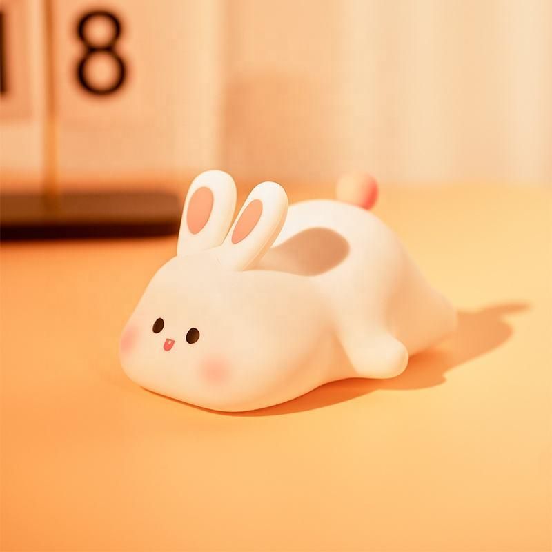 🐰 Kawaii Cute Bunny Night Lamp (USB Rechargeable, Dimmable)