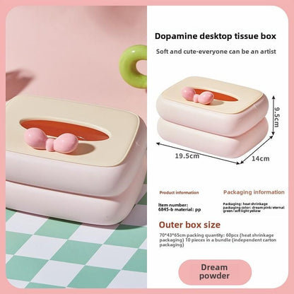 🧻 Creative Square Tissue Box Napkin Holder – Elegant Tabletop Organizer