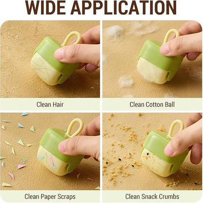 🧼 Manual Mini Lint Roller – Reusable Hair & Dust Remover