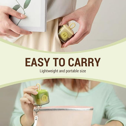 🧼 Manual Mini Lint Roller – Reusable Hair & Dust Remover