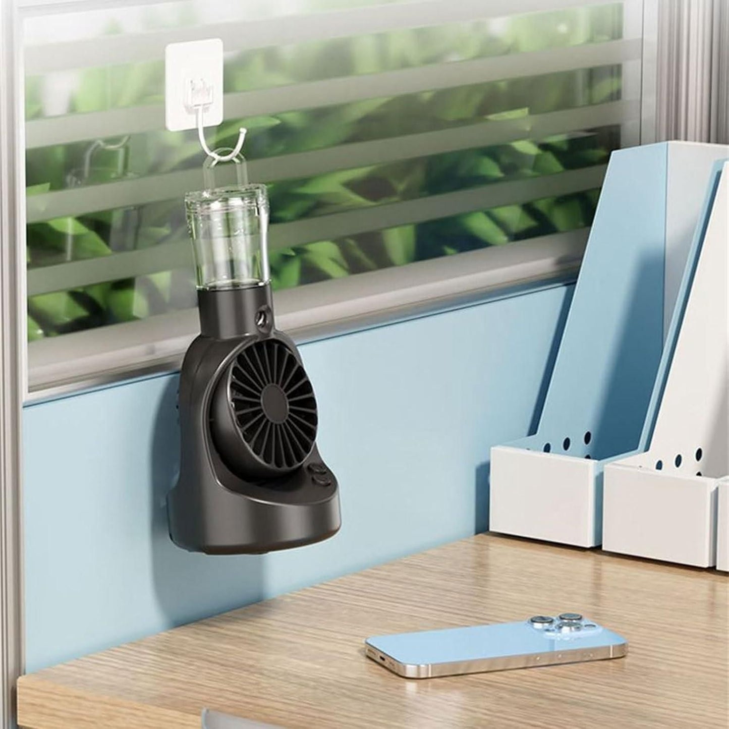 ❄️ Portable Rechargeable Handheld Spray Cooling Fan – Mini Mist Fan for Instant Cooling