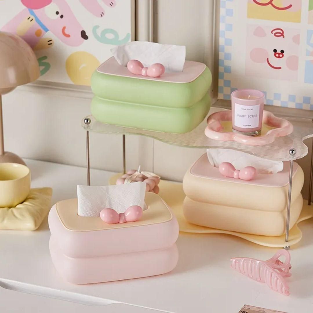 🧻 Creative Square Tissue Box Napkin Holder – Elegant Tabletop Organizer