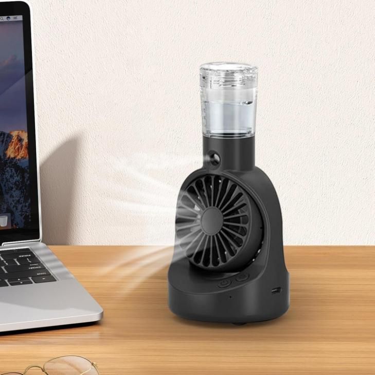 ❄️ Portable Rechargeable Handheld Spray Cooling Fan – Mini Mist Fan for Instant Cooling