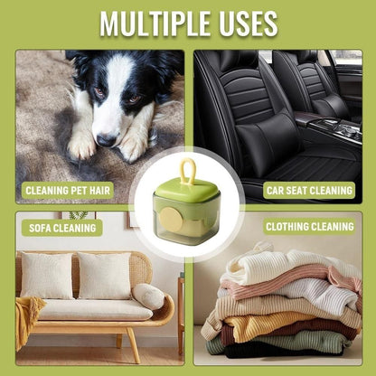 🧼 Manual Mini Lint Roller – Reusable Hair & Dust Remover