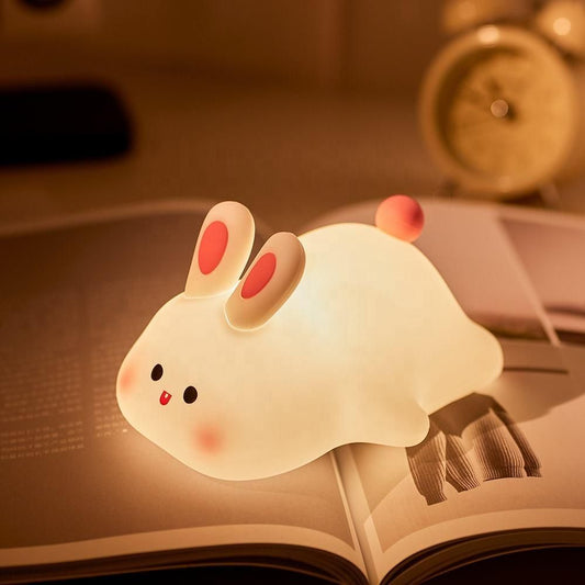 🐰 Kawaii Cute Bunny Night Lamp (USB Rechargeable, Dimmable)