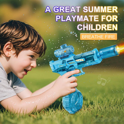 🔥 Fire Light Electric Water Gun – LED Light Blaster Toy for Kids & Adults