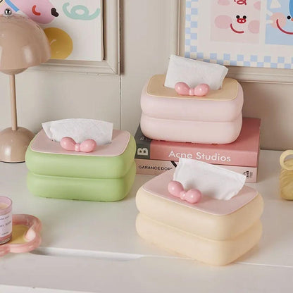 🧻 Creative Square Tissue Box Napkin Holder – Elegant Tabletop Organizer