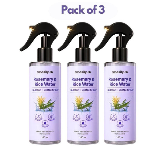 🌿 Rosemary & Rice Water Hair Essential Oil – Moisturizing & Anti-Frizz (Pack of 3 × 100 ml)