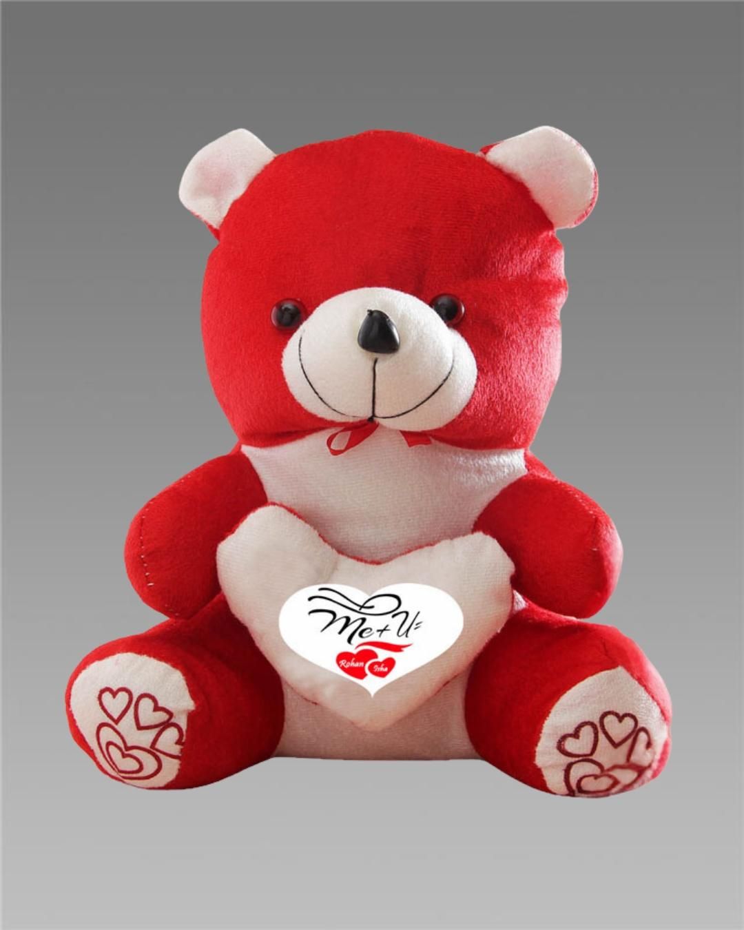Love Quote Soft Teddy Bear – Plush Cotton Gift Toy (Multicolor)