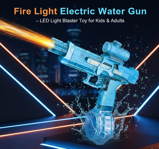 🔥 Fire Light Electric Water Gun – LED Light Blaster Toy for Kids & Adults