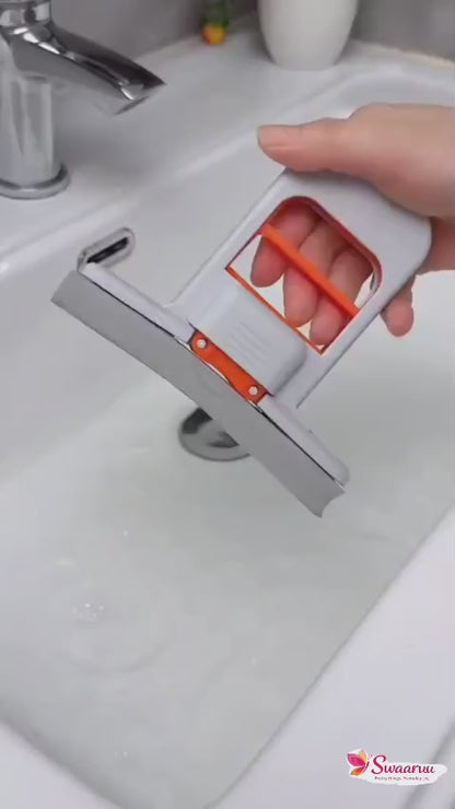 🧽 Mini Foldable Desktop Mop – Portable Self-Squeeze Cleaning Tool (Multicolour)